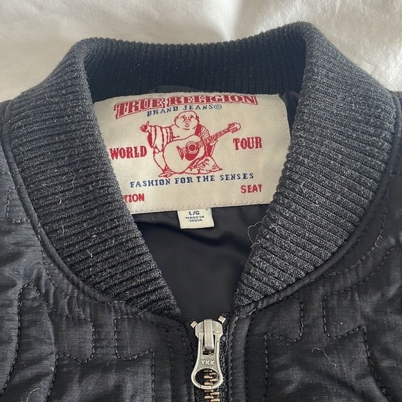 MEN’S black spring True Religion jacket - Picture 2 of 5